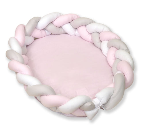 Riduttore Paracolpi con treccia Amy - 210 UNICOLOR WHITE_GRAY_PINK