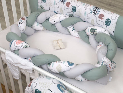 Treccia Paralcolpi 210 PATTERN HEDGEHOG GRAY SALVIA Amy