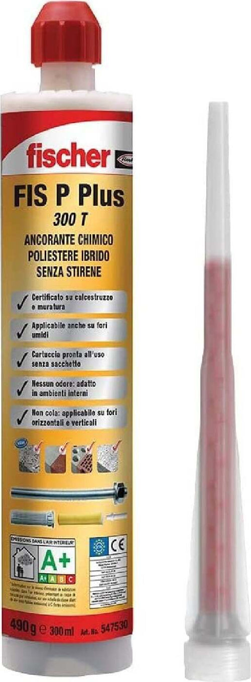 Ancorante chimico bicomponente a base poliestere ibrida senza stirene con miscelatore 300 ml Fai da te/Ferramenta/Adesivi e sigillanti/Sigillanti La Zappa - Altamura, Commerciovirtuoso.it