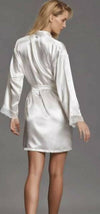 Andra Lingerie Kimono in Raso Donna Andra Lingerie Elegante in Raso Di Seta Con Fascia in Vita Moda/Donna/Abbigliamento/Abbigliamento premaman/Pigiami e camicie da notte/Camicie da notte e vestaglie Puleo Casa - Palermo, Commerciovirtuoso.it