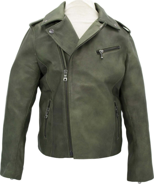 Andrea---Chiodo-Bambino-Verde-in-vera-pelle