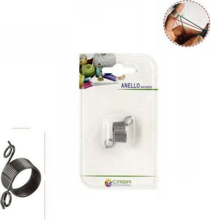 Anello-Antinodo-Metallo-Cucito-Cucire-Sarto-Sartoria-Accessorio