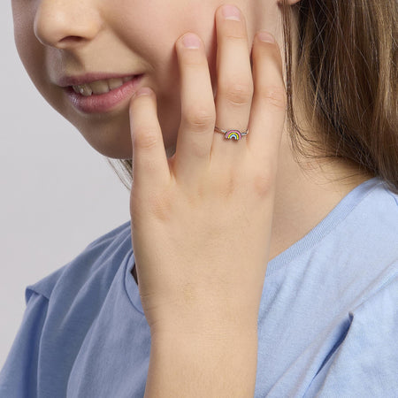 Anello Bambina Mabina 523321 Con Arcobaleno