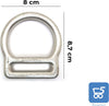 Anello Carabelli per Nastro Larghezza max 50 mm Climbing 22 kN Sezione Ø 10 mm