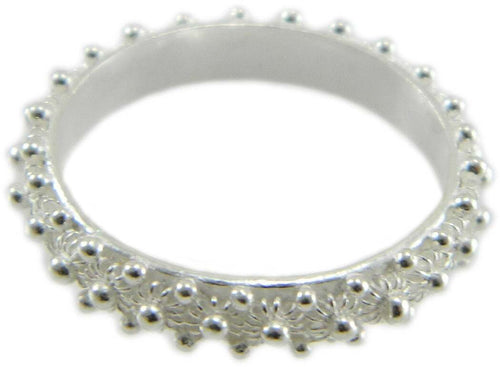 Anello 1 giro fede filigrana sarda in argento 925 Gioiello Sardegna