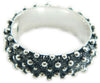 Anello 2 giri fede filigrana sarda in argento 925 brunito Gioiello Sardegna