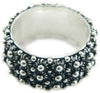 Anello 3 giri fede filigrana sarda in argento 925 brunito Gioiello Sardegna