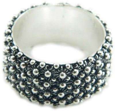 Anello 4 giri fede filigrana sarda in argento 925 brunito Gioiello Sardegna