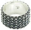 Anello 5 giri fede filigrana sarda in argento 925 brunito Gioiello Sardegna