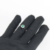 Anello donna classico Mirco Visconti in oro bianco con smeraldo ottagonale e diamanti