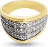 Anello Donna Con Fascia in Oro 18k Giallo Pavé Di Diamanti 0.20ct Anello Elegante Fascia 10 Mm 20 Diamanti Incassati a Griffe Moda/Donna/Gioielli/Anelli Luppino Gioielli - Sant’eufemia D’aspromonte, Commerciovirtuoso.it