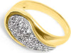 Anello Donna Con Fascia in Oro 18k Giallo Pavé Di Diamanti 0.20ct Anello Elegante Fascia 10 Mm 20 Diamanti Incassati a Griffe Moda/Donna/Gioielli/Anelli Luppino Gioielli - Sant’eufemia D’aspromonte, Commerciovirtuoso.it