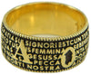 Anello con preghiera Ave Maria in sardo Maria de Deus