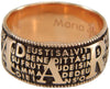 Anello con preghiera Ave Maria in sardo Maria de Deus