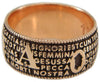 Anello con preghiera Ave Maria in sardo Maria de Deus