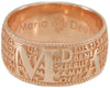 Anello con preghiera Ave Maria in sardo Maria de Deus