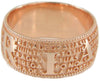 Anello con preghiera Ave Maria in sardo Maria de Deus