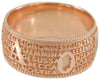 Anello con preghiera Ave Maria in sardo Maria de Deus