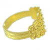 Fede sarda anello filigrana campidanese a tre file di pallini oro giallo 18 kt Gioiello Sardegna