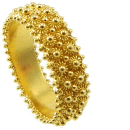 Fede sarda anello filigrana oro giallo 18 kt 2 giri completo artigianato sardo gioielli Sardegna