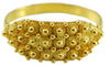 Fede sarda anello filigrana sarda a tre file nido d'ape in oro giallo 18 kt GIOIELLO SARDEGNA