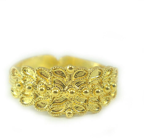 Fede sarda anello sardo filigrana campidanese oro giallo 18 kt  Gioiello Sardegna