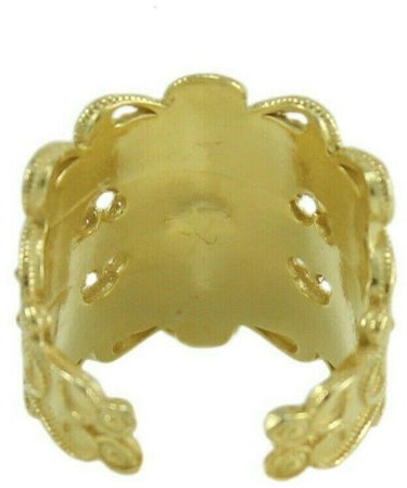 Fede sarda campidanese fascia aperta in argento dorato MISURA REGOLABILE