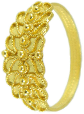 Fede Sarda filigrana in oro giallo 18 kt modello campidanese GIOIELLO SARDEGNA