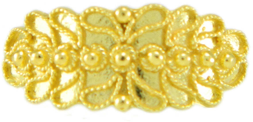 Fede Sarda filigrana in oro giallo 18 kt modello campidanese GIOIELLO SARDEGNA