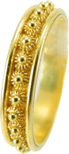 Fede sarda filigrana oro giallo 18 kt 1 giro GIOIELLO SARDEGNA