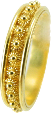 Fede sarda filigrana oro giallo 18 kt 1 giro GIOIELLO SARDEGNA