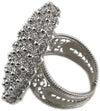 Anello filigrana argento 925 cerchio nido ape misura regolabile