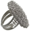 Anello filigrana argento 925 cerchio nido ape misura regolabile