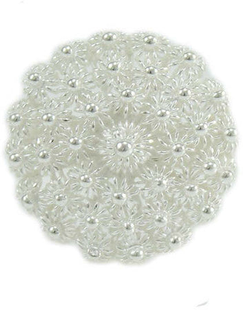 Anello donna filigrana sarda in argento a fiore tondo a nido d'ape