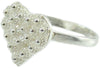 Anello donna filigrana sarda in argento cuore a nido d'ape