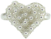 Anello donna filigrana sarda in argento cuore a nido d'ape