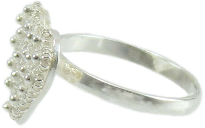 Anello donna filigrana sarda in argento cuore a nido d'ape