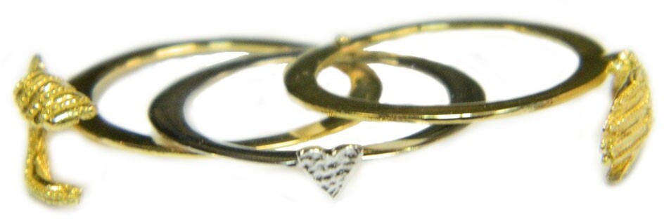 Anello filigrana sarda maninfide oro giallo e bianco 18 kt con diamante Gioiello Sardegna