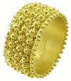 Anello filigrana sarda oro giallo 18 kt giro completo 3 file Gioiello Sardegna