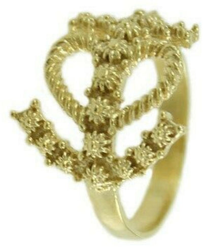 Anello donna argento dorato Fede Speranza Carità lavorazione filigrana