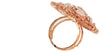 Anello Donna Kemira Alta Bigiotteria Placcato Oro con pietre Preziose Madreperla e Brillantini Ipoallergenica Anello per lei Fiore
