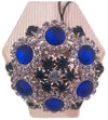 Anello Donna Kemira con pietre blu Cobalto e Brillantini Bianchi Anello per lei Art. KBA26/1/8