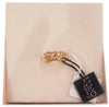 Anello Donna LIU JO Placcato Oro Giallo Regolabile Logo Liu Jo Con 3 Brillantini Zirconi