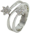 Anello donna Mirco Visconti in oro bianco e diamanti incassati a stella