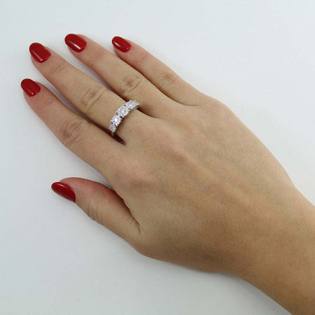 Anello donna Mirco Visconti in oro bianco e rosette di diamanti