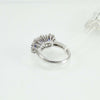 Anello donna Mirco Visconti in oro bianco tre zaffiri e diamanti.