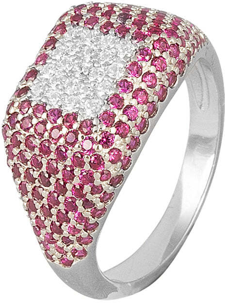 Anello Donna Osa Jewels 9938 in Argento Con Strass Fucsia