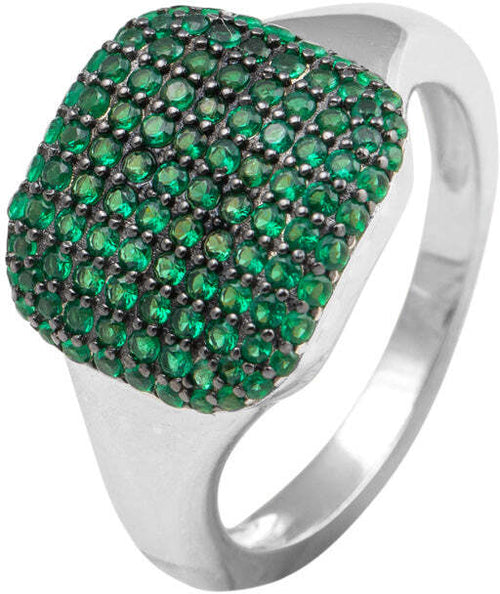 Anello Donna Osa Jewels 9944s in Argento Con Strass Verde