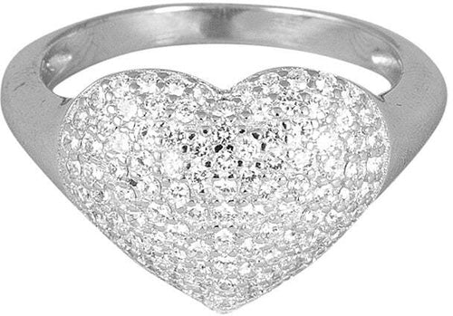 Anello Donna Osa Jewels 9947 a Cuore in Argento Con Strass a Cuore