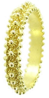 Anello sardo filigrana fede sarda oro giallo 18 kt giro completo 1 fila